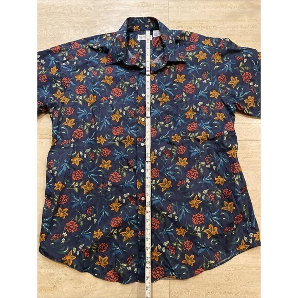 Vintage‎ Tuttle Golf Collection Floral Shirt Mens Size XL 100% Cotton USA Made - Picture 5 of 6